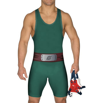 Naruto Rock Lee Uniform Wrestling Singlet