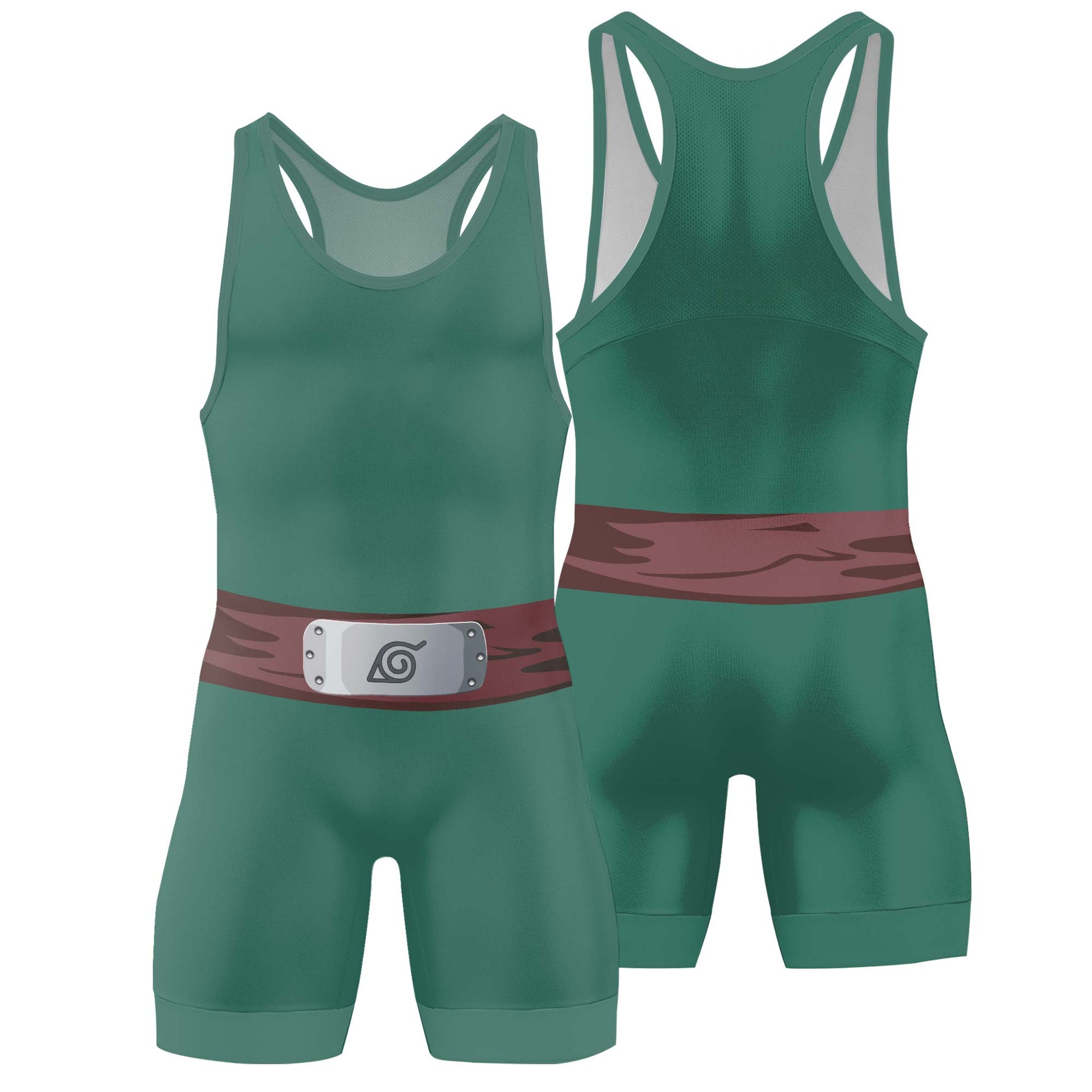 Naruto Rock Lee Uniform Wrestling Singlet