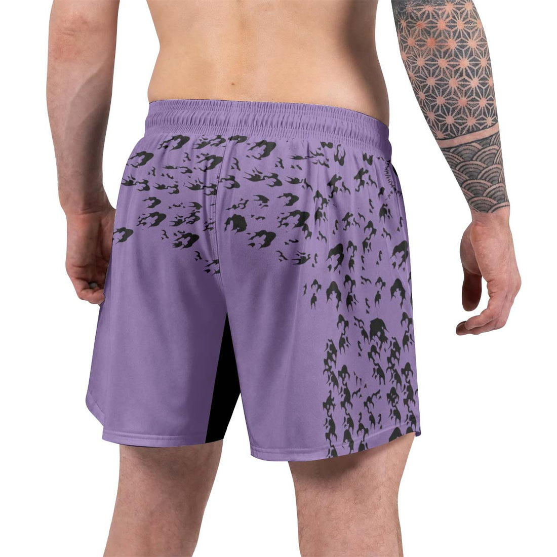 Naruto Sasuke Curse Mark Grappling Shorts