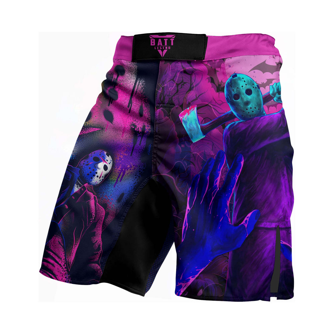 Neon Butcher Jason Voorhees Fight Shorts
