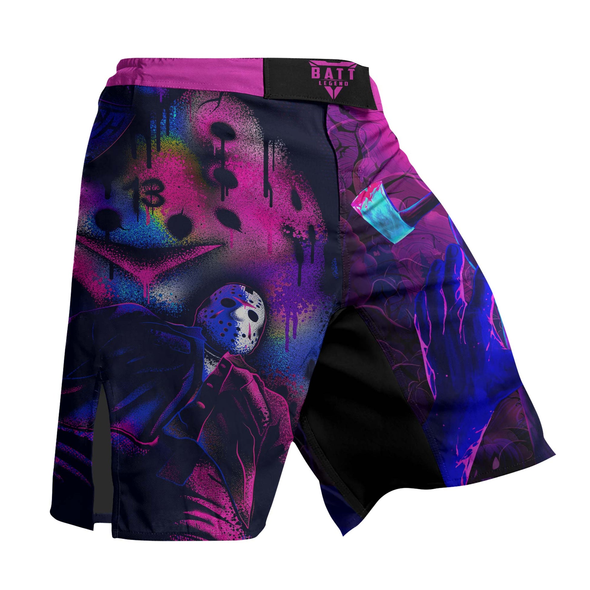 Neon Butcher Jason Voorhees Fight Shorts