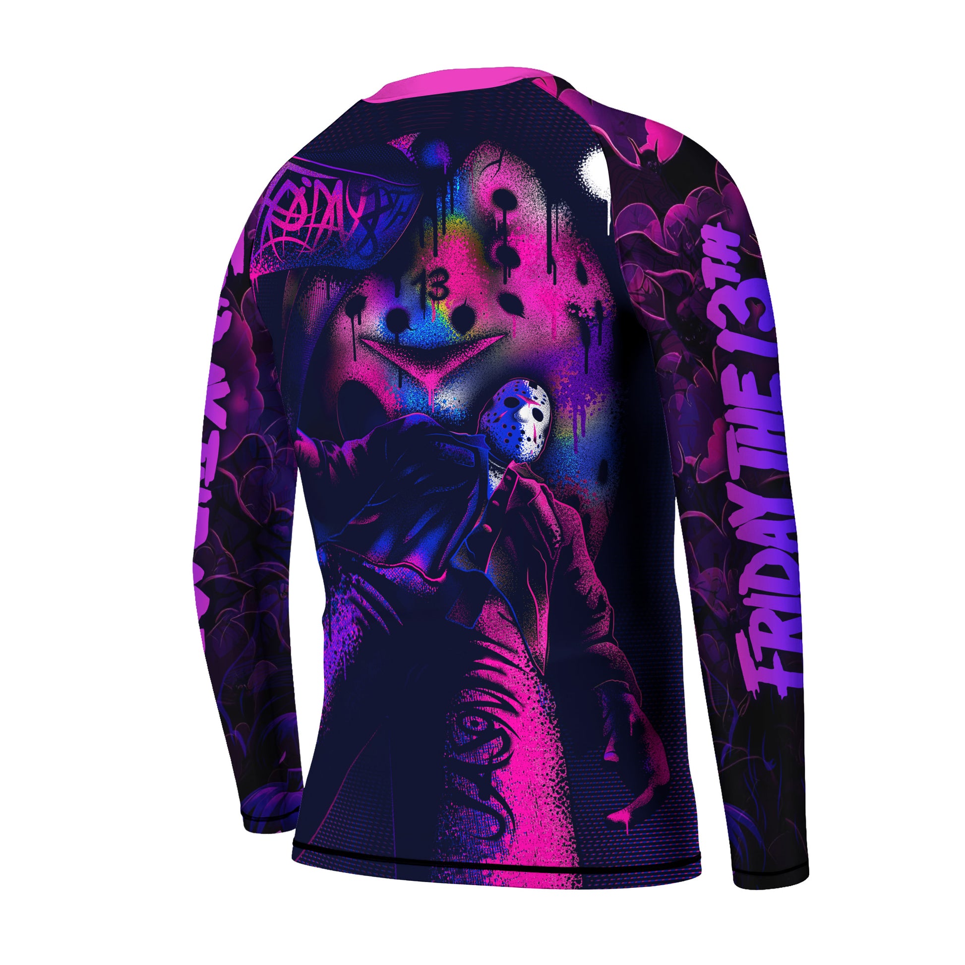 Neon Butcher Jason Voorhees Kids Rash Guard