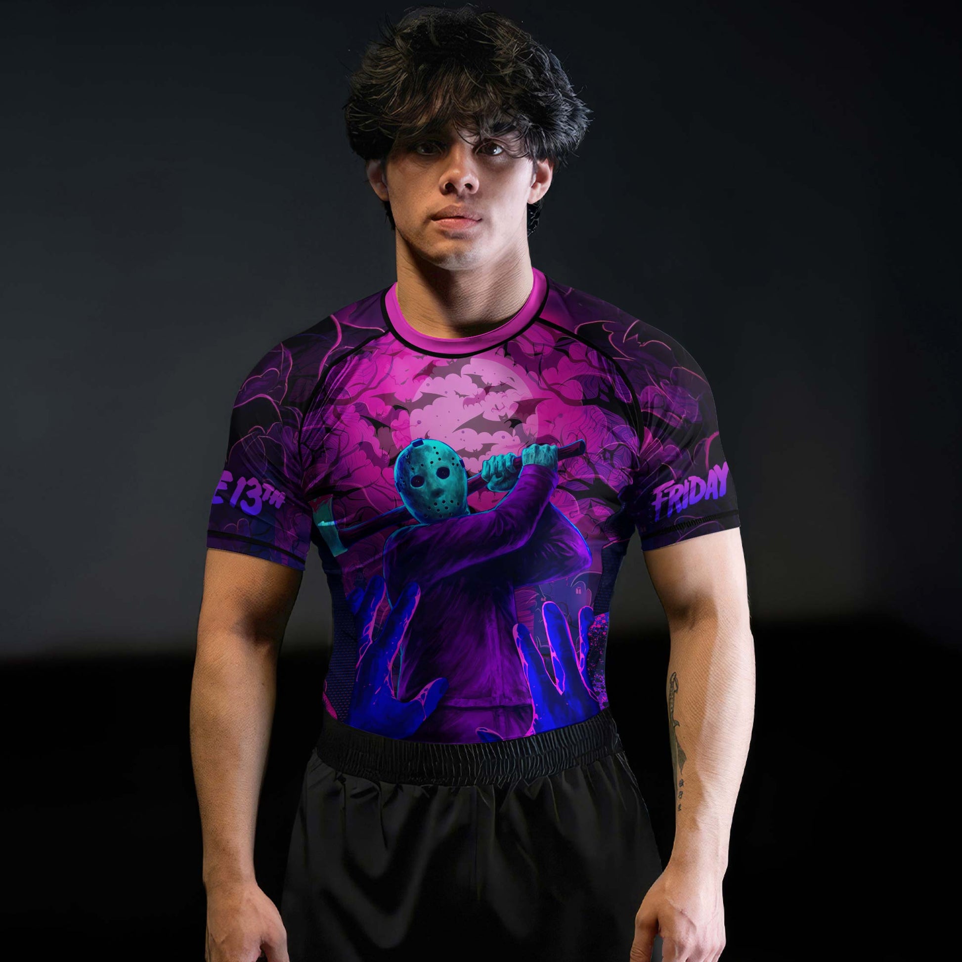 Neon Butcher Jason Voorhees Rash Guard