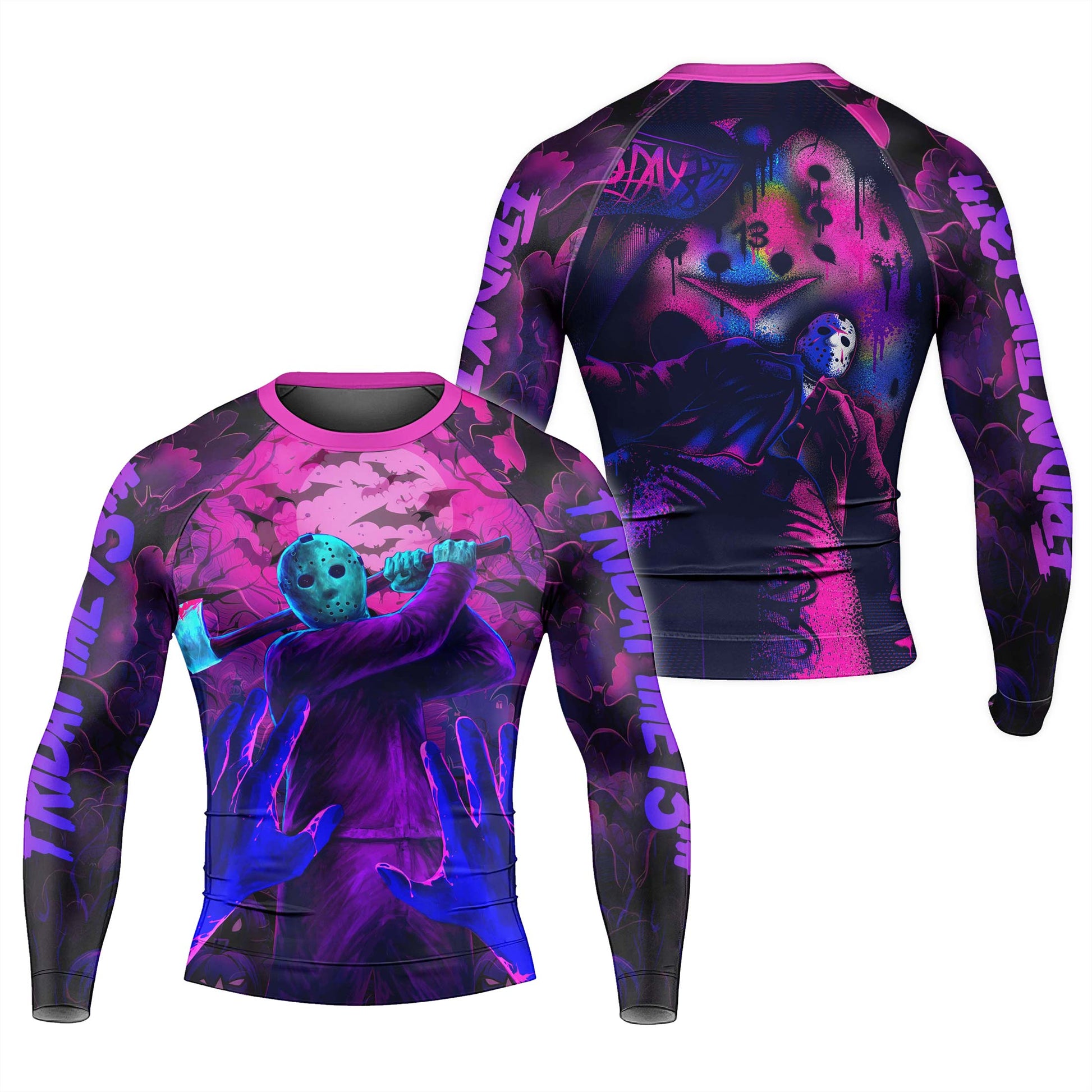 Neon Butcher Jason Voorhees Rash Guard