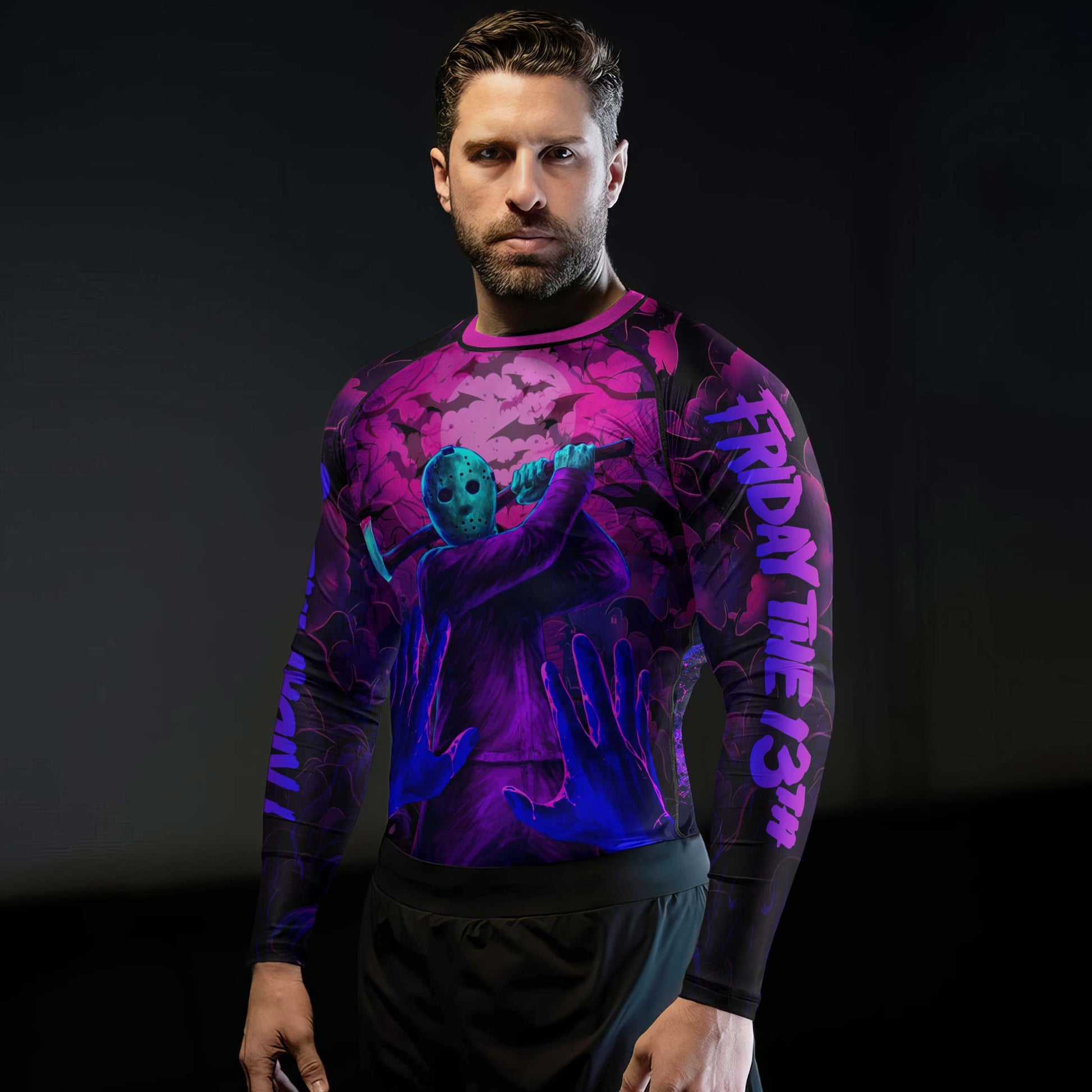 Neon Butcher Jason Voorhees Rash Guard