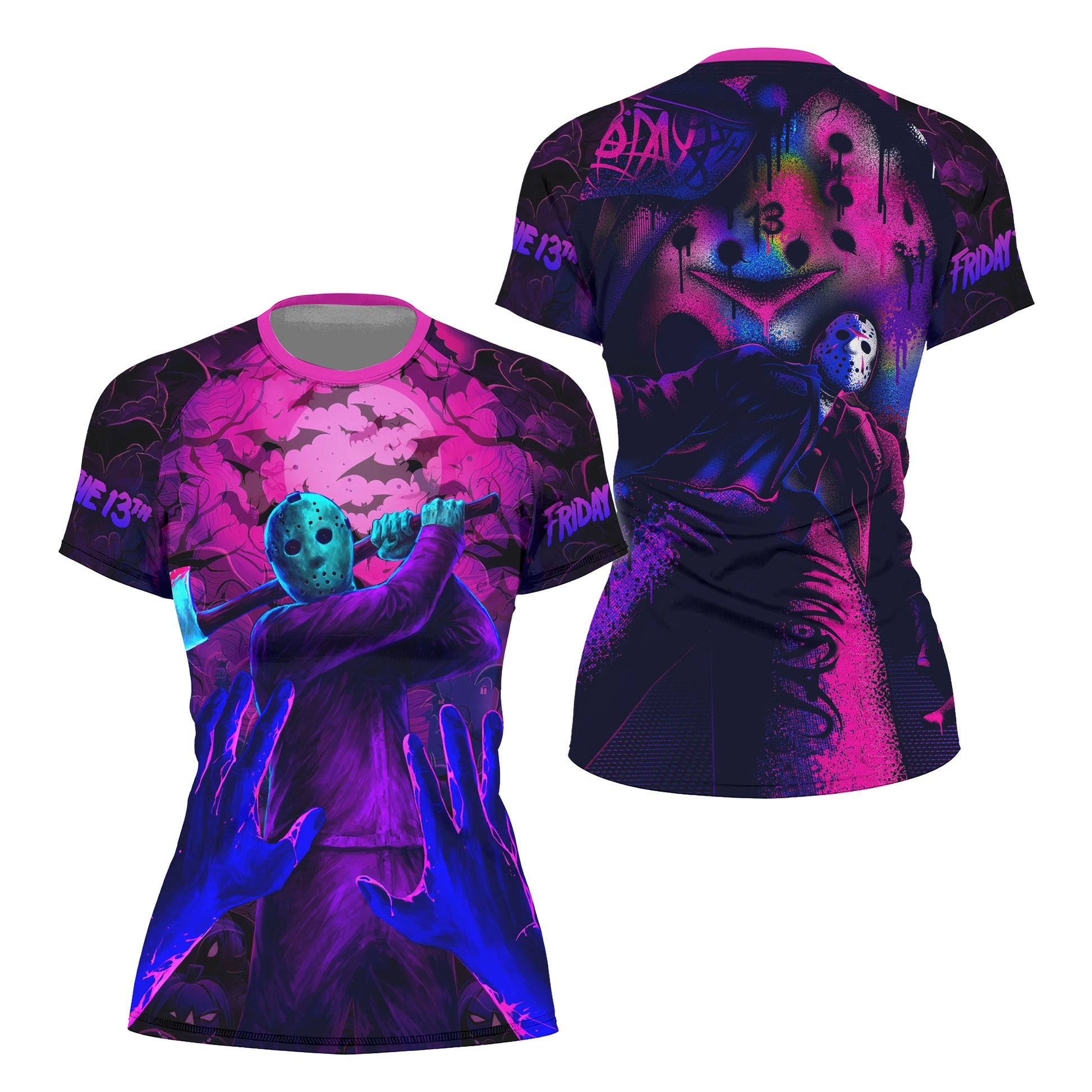 Neon Butcher Jason Voorhees Rash Guard