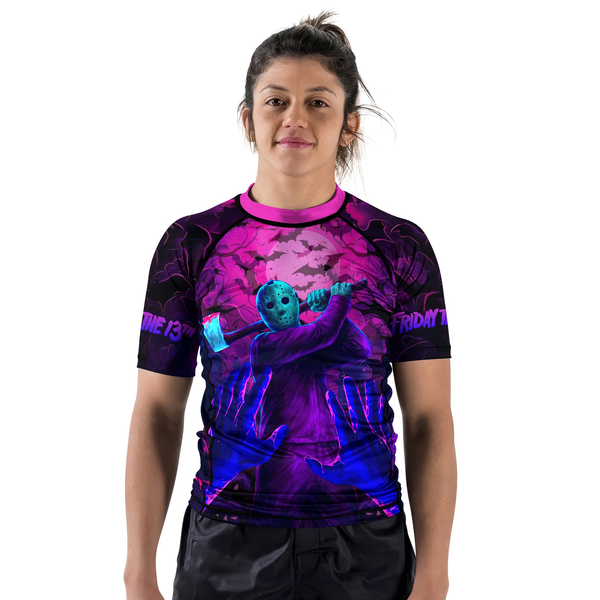 Neon Butcher Jason Voorhees Rash Guard