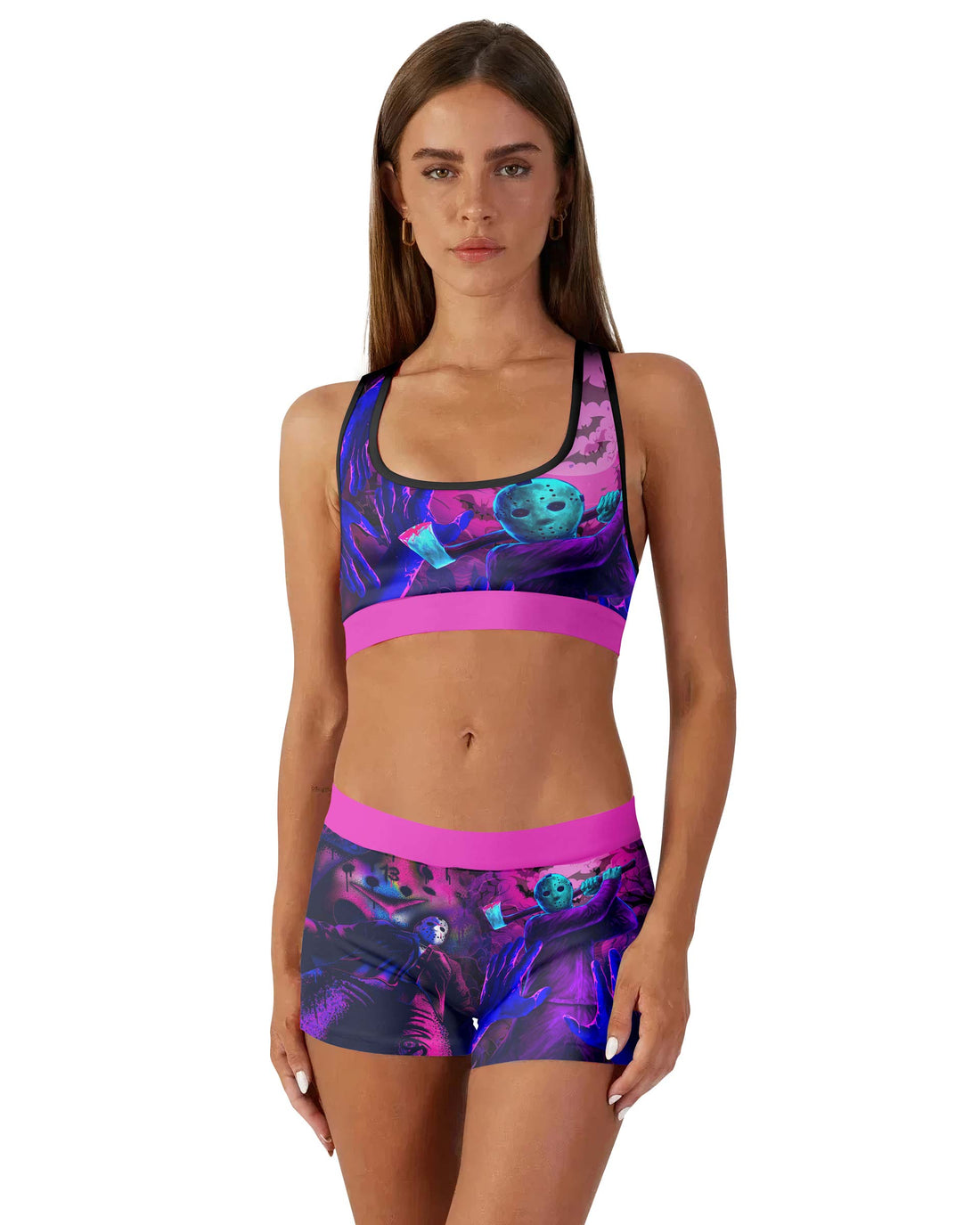 Neon Butcher Jason Voorhees Women's Workout Set