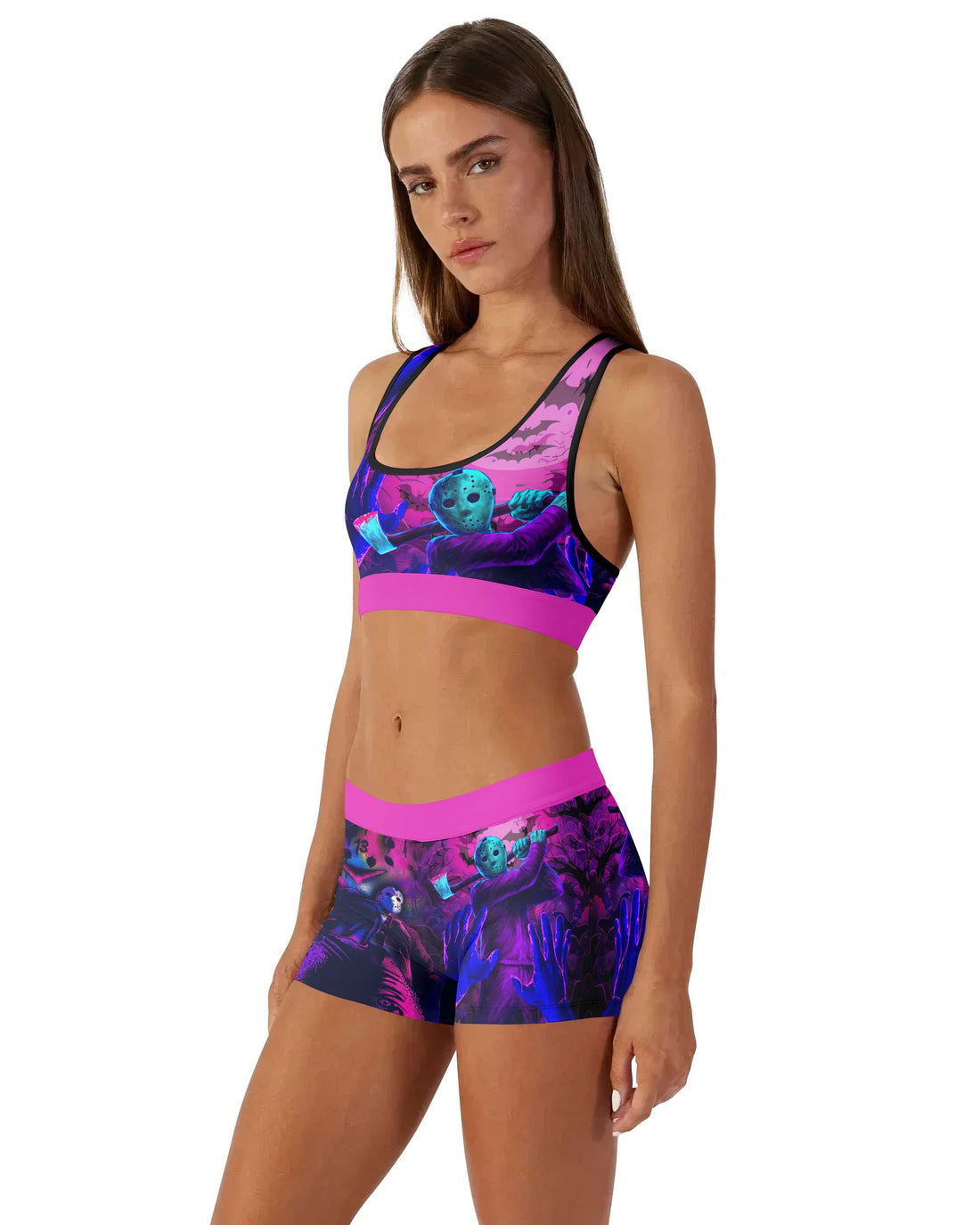 Neon Butcher Jason Voorhees Women's Workout Set