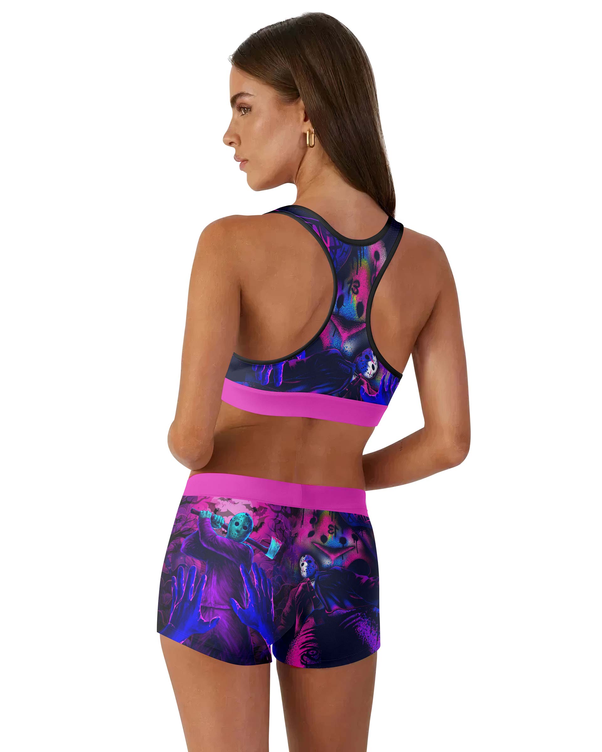 Neon Butcher Jason Voorhees Women's Workout Set