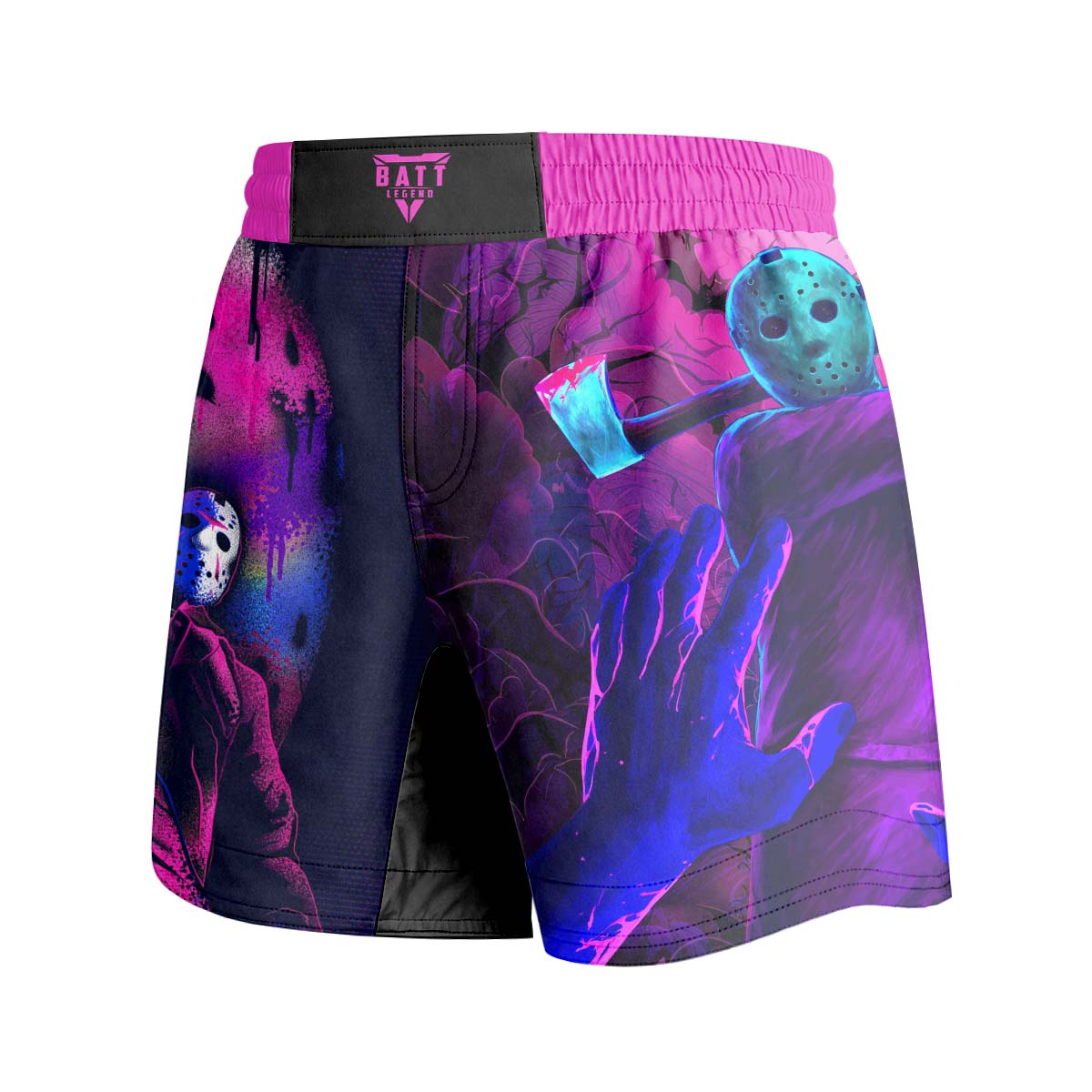 Neon Butcher Jason Voorhees Grappling Shorts