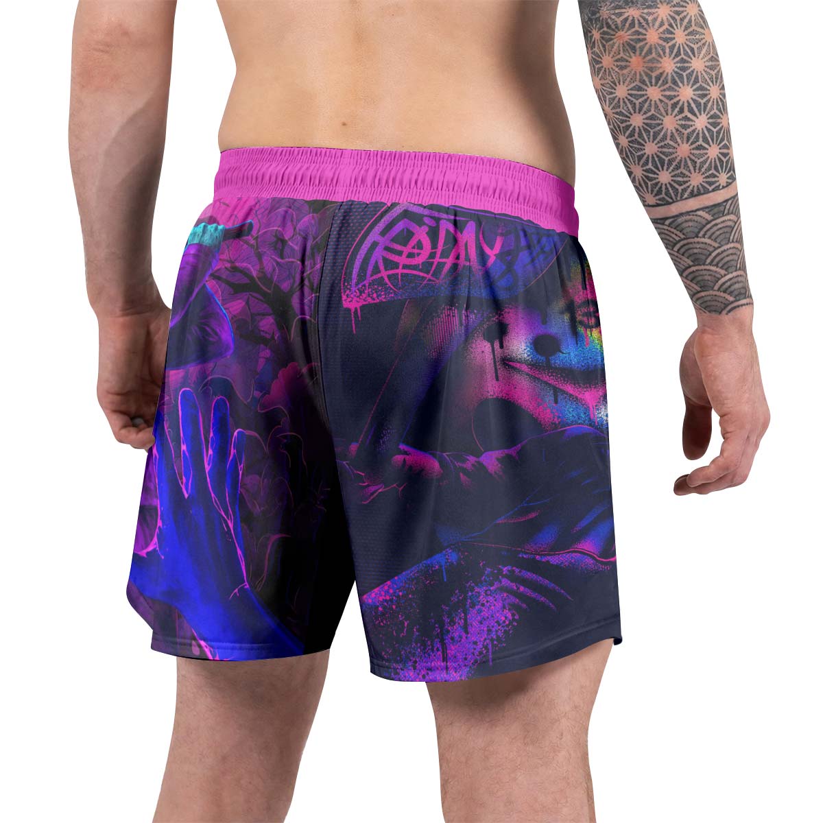 Neon Butcher Jason Voorhees Grappling Shorts