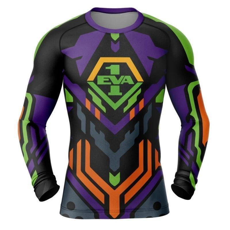 Neon Genesis Evangelion Unit 01 Rash Guard | Muay Thai Rash Guard