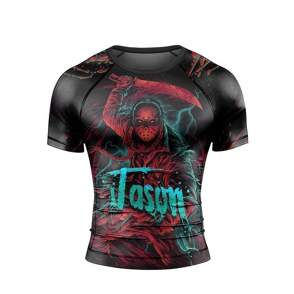 Neon Jason Voorhees Rash Guard