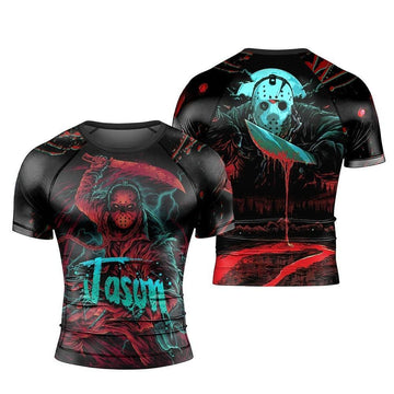 Neon Jason Voorhees Rash Guard