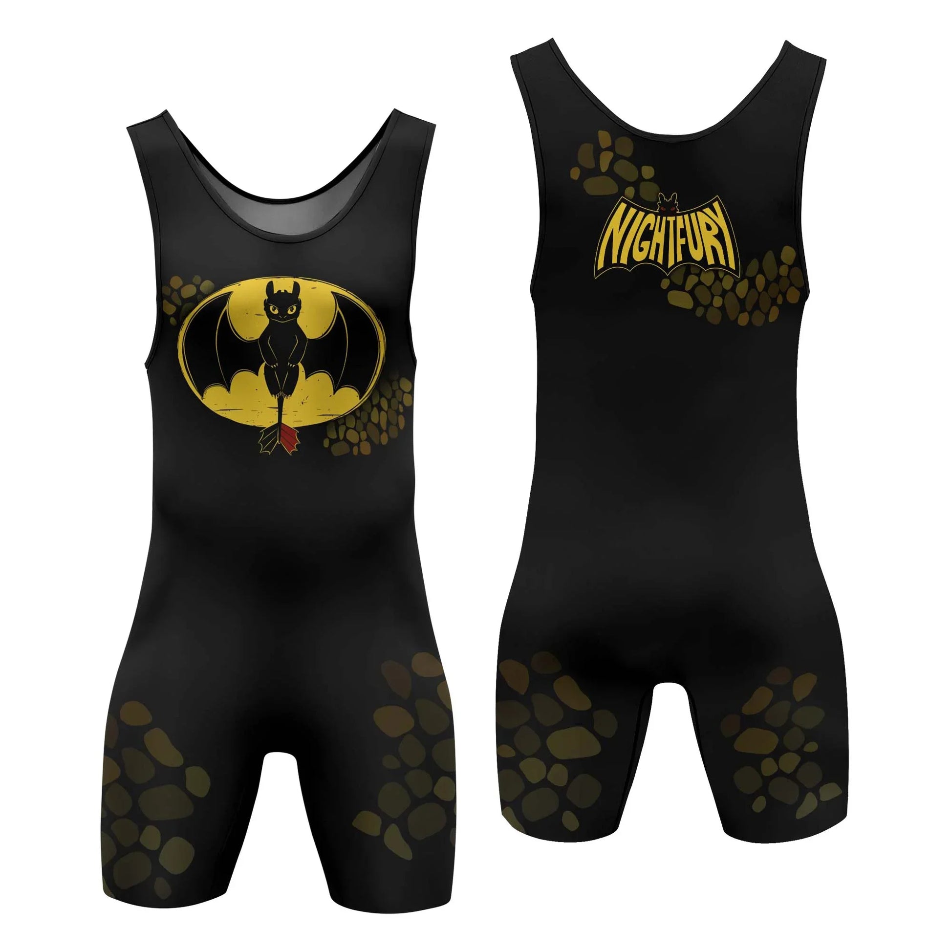 Night Fury Toothless Wrestling Singlet