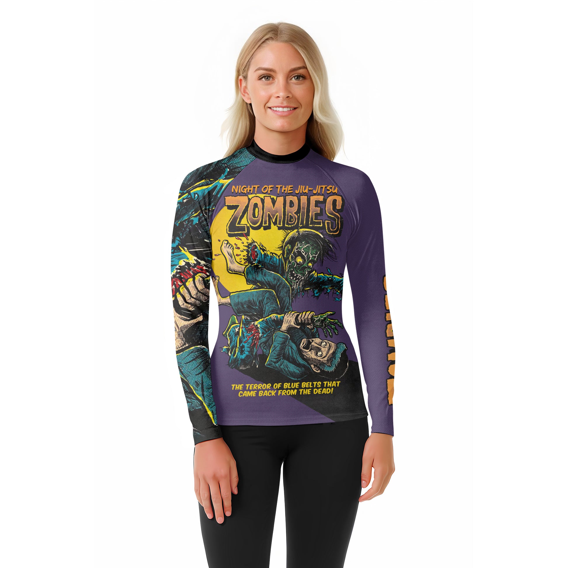 Night of The Jiu-Jitsu Zombies Rash Guard