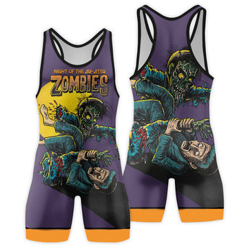 Night of The Jiu-Jitsu Zombies Wrestling Singlets