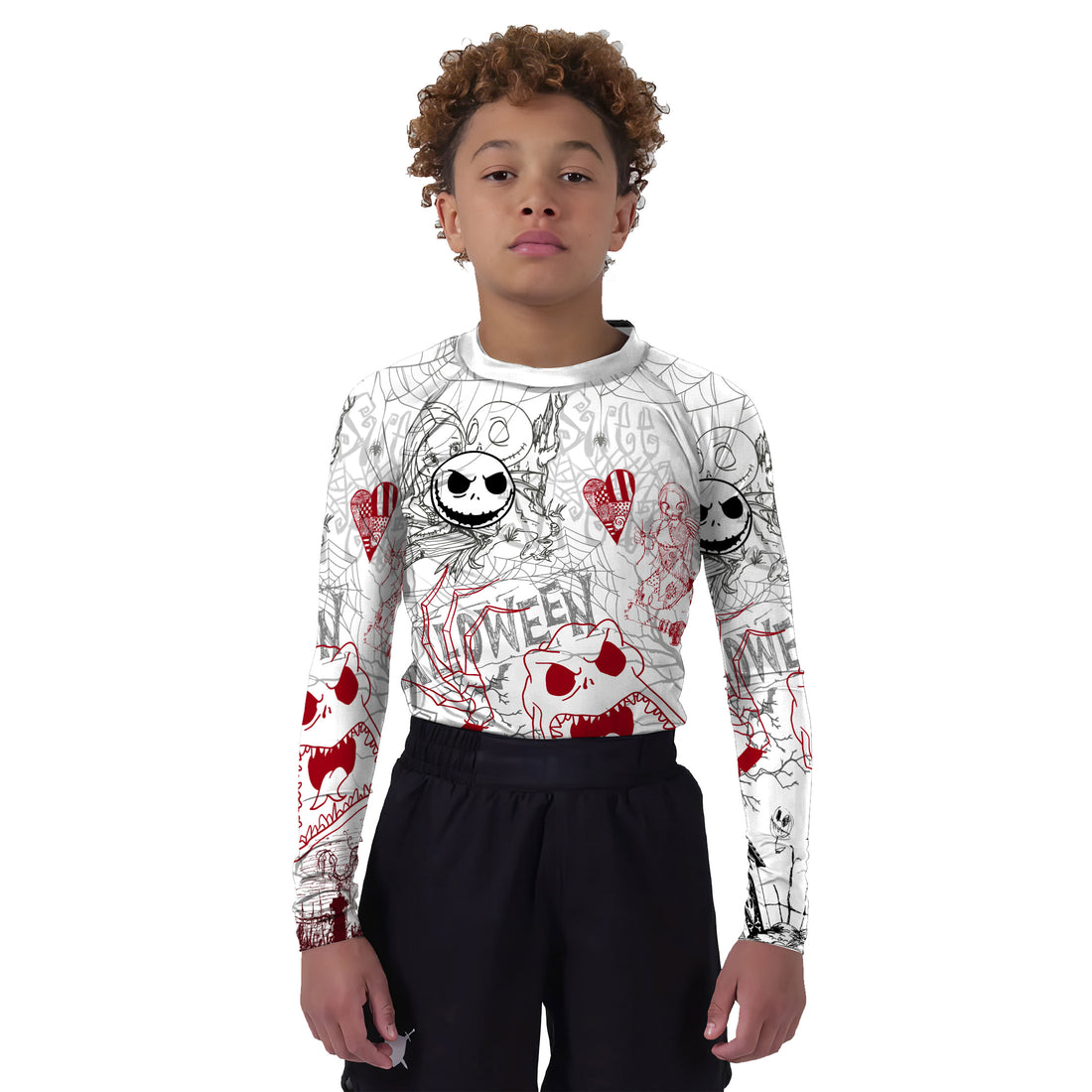 Nightmare Christmas Kids Rash Guard