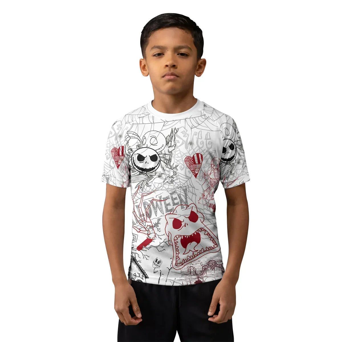 Nightmare Christmas Kids Rash Guard