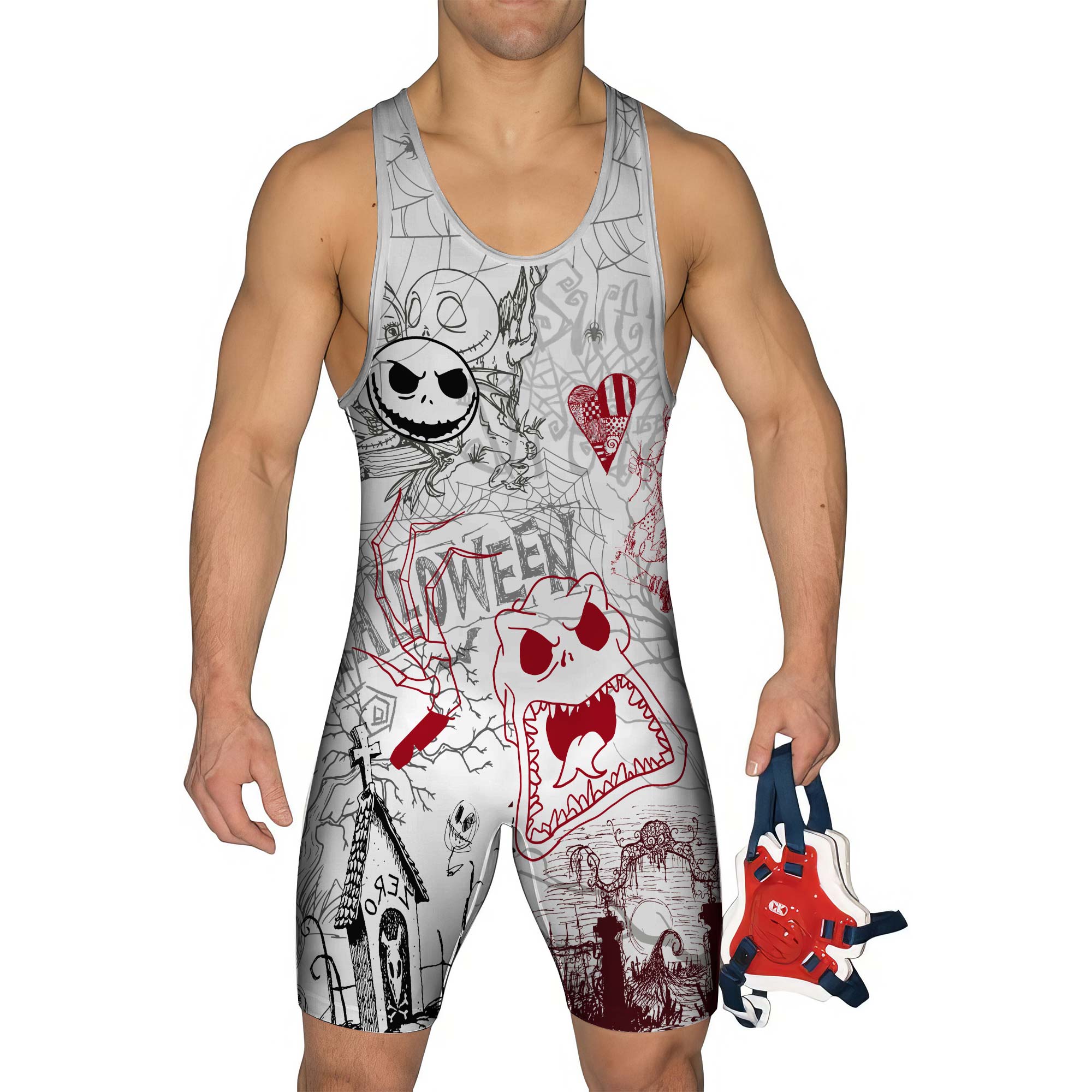 Nightmare Christmas Wrestling Singlet