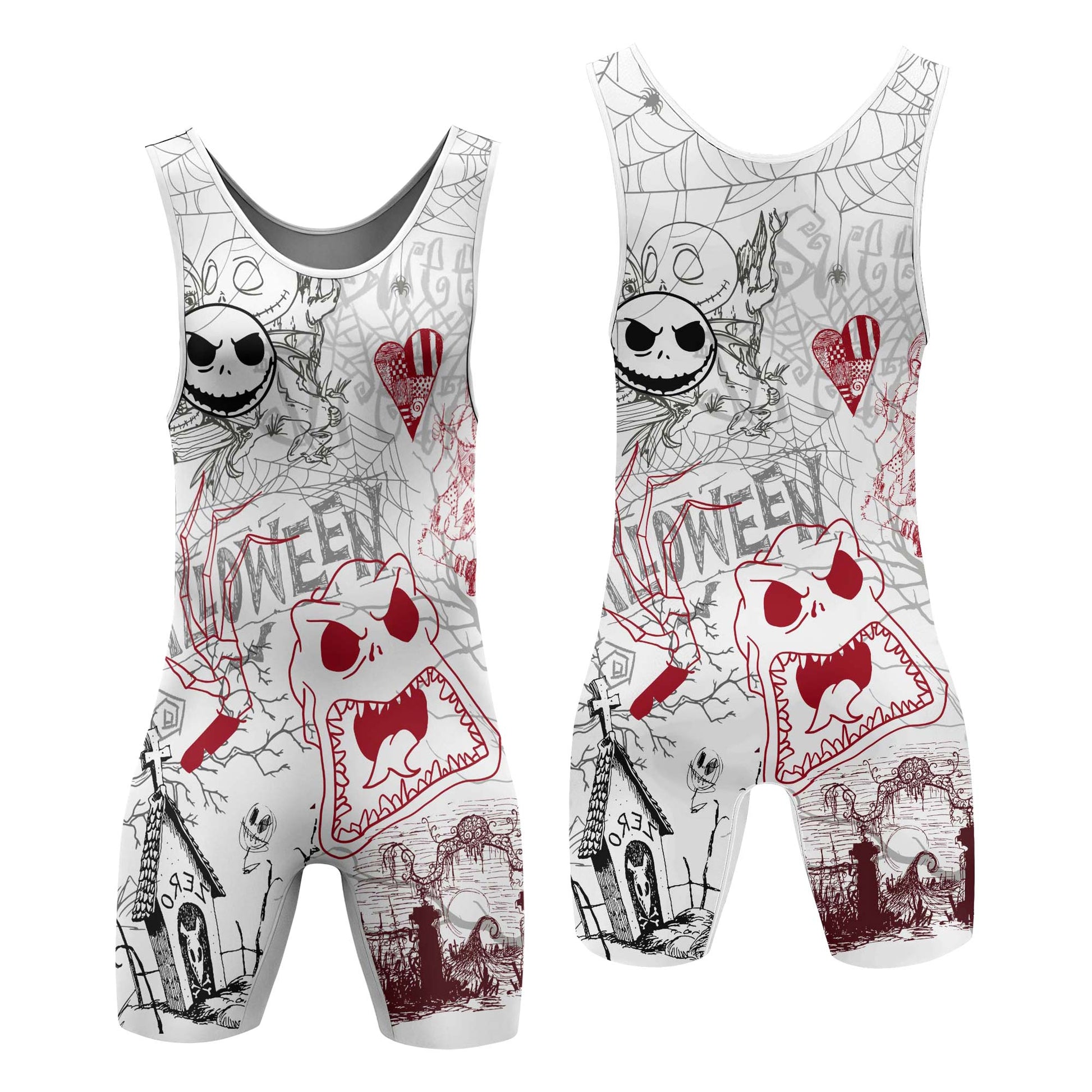 Nightmare Christmas Wrestling Singlet