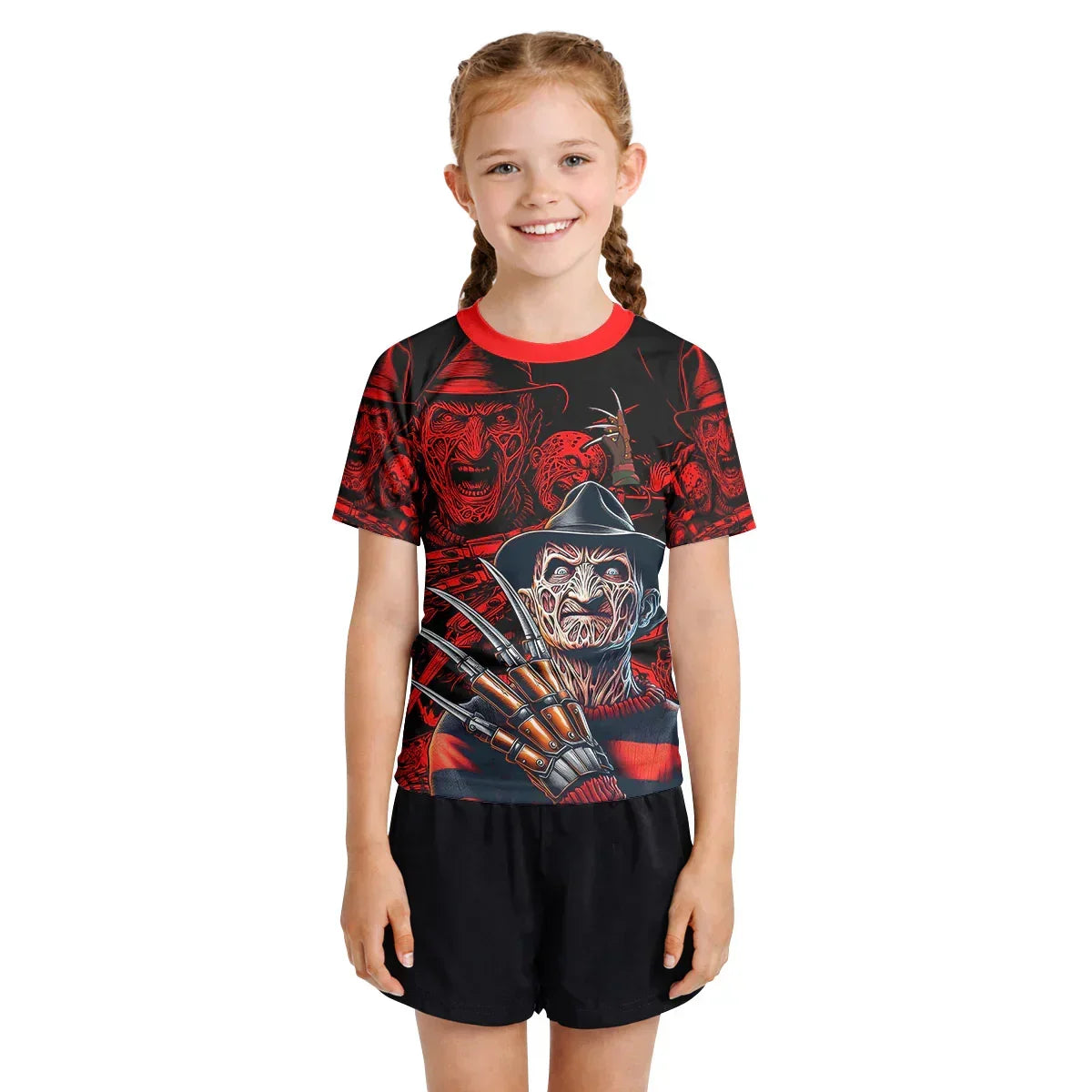 Nightmare Freddy Kids Rash Guard