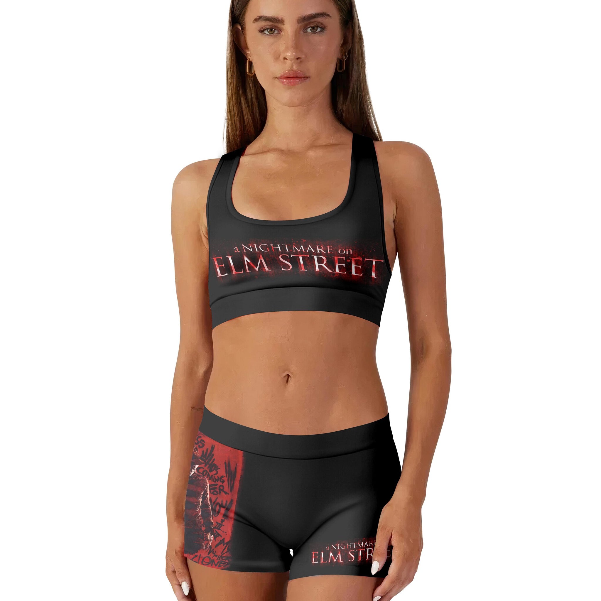 Nightmare Freddy Krueger Women's Workout Set