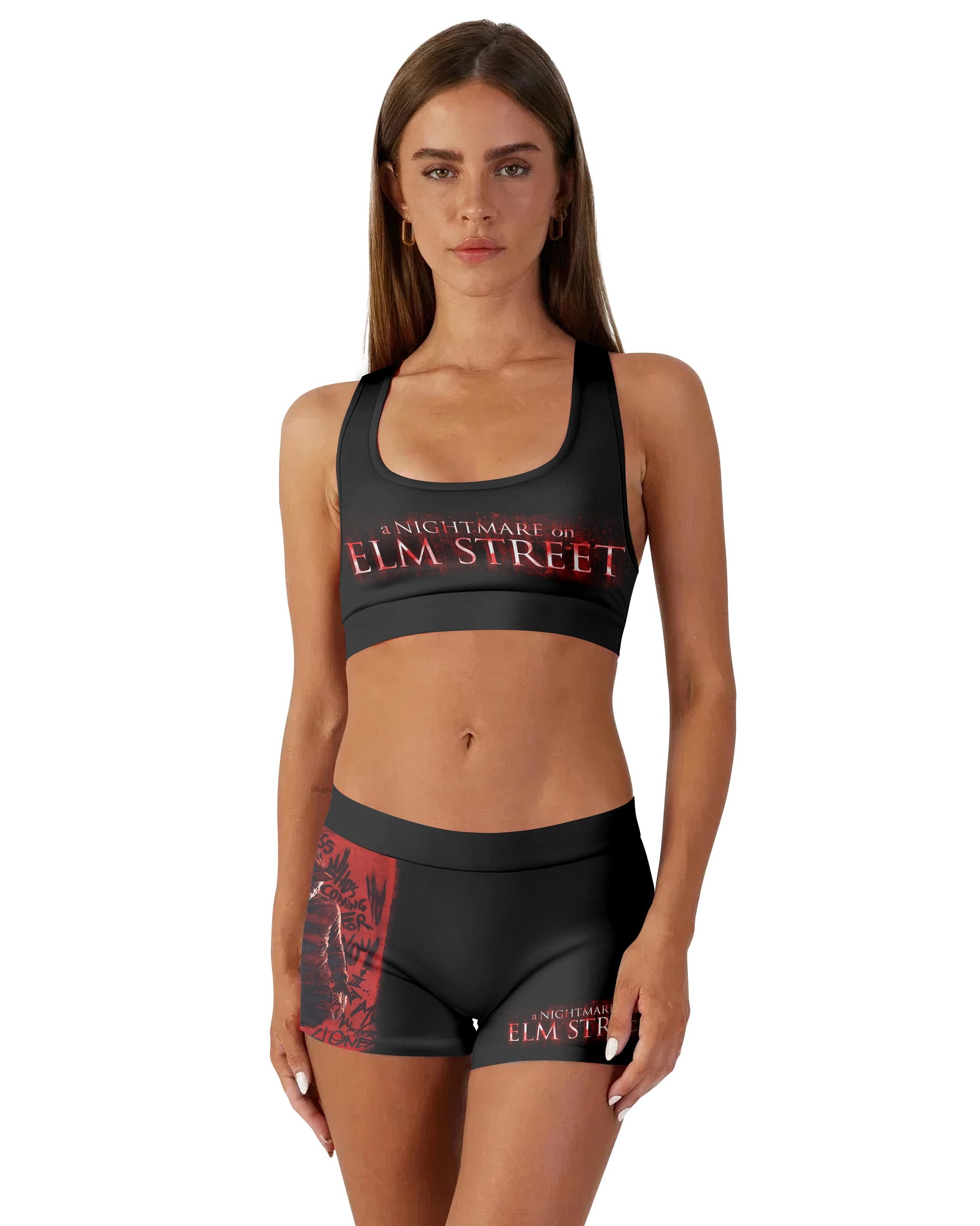 Nightmare Freddy Krueger Women's Workout Set