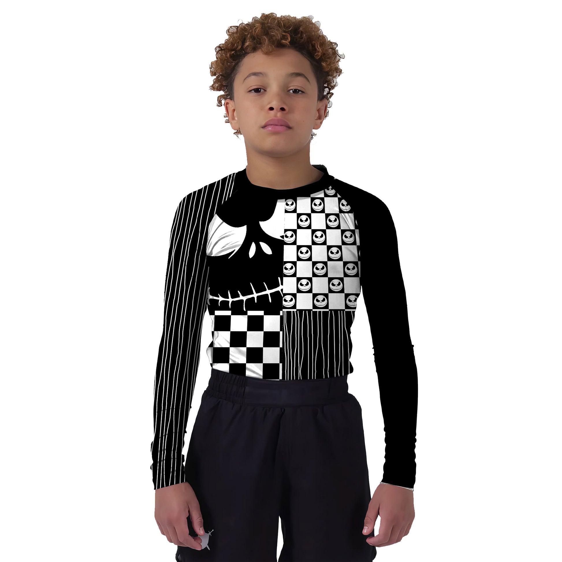 Nightmare Patchwork Kids Rash Guard
