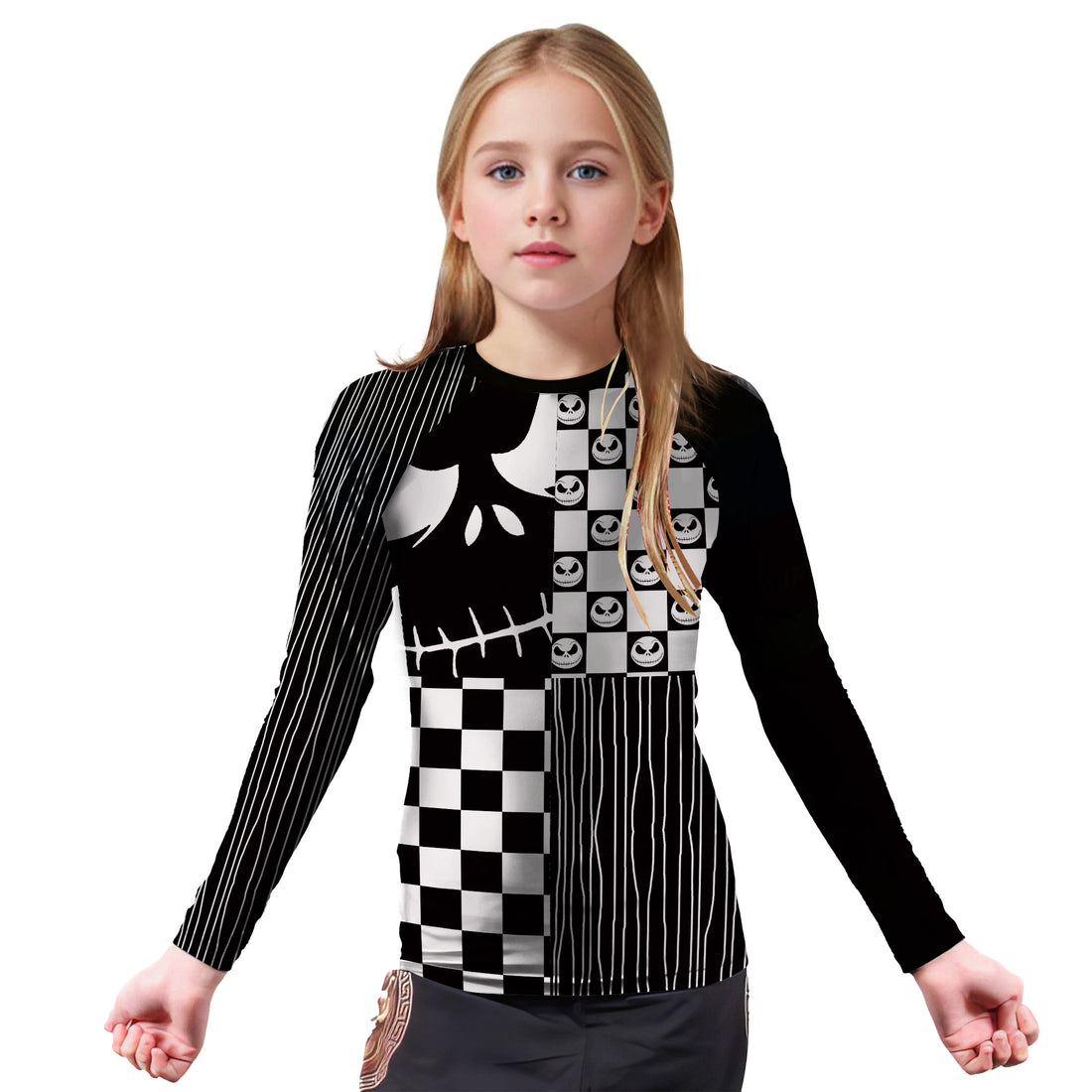 Nightmare Patchwork Kids Rash Guard