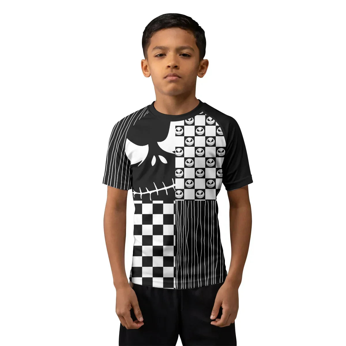 Nightmare Patchwork Kids Rash Guard