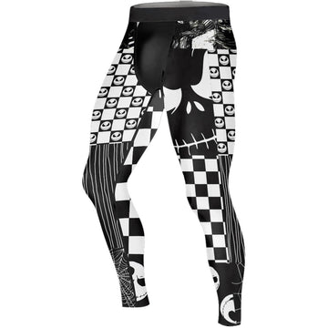 Nightmare Patchwork Men's Compression Leggings