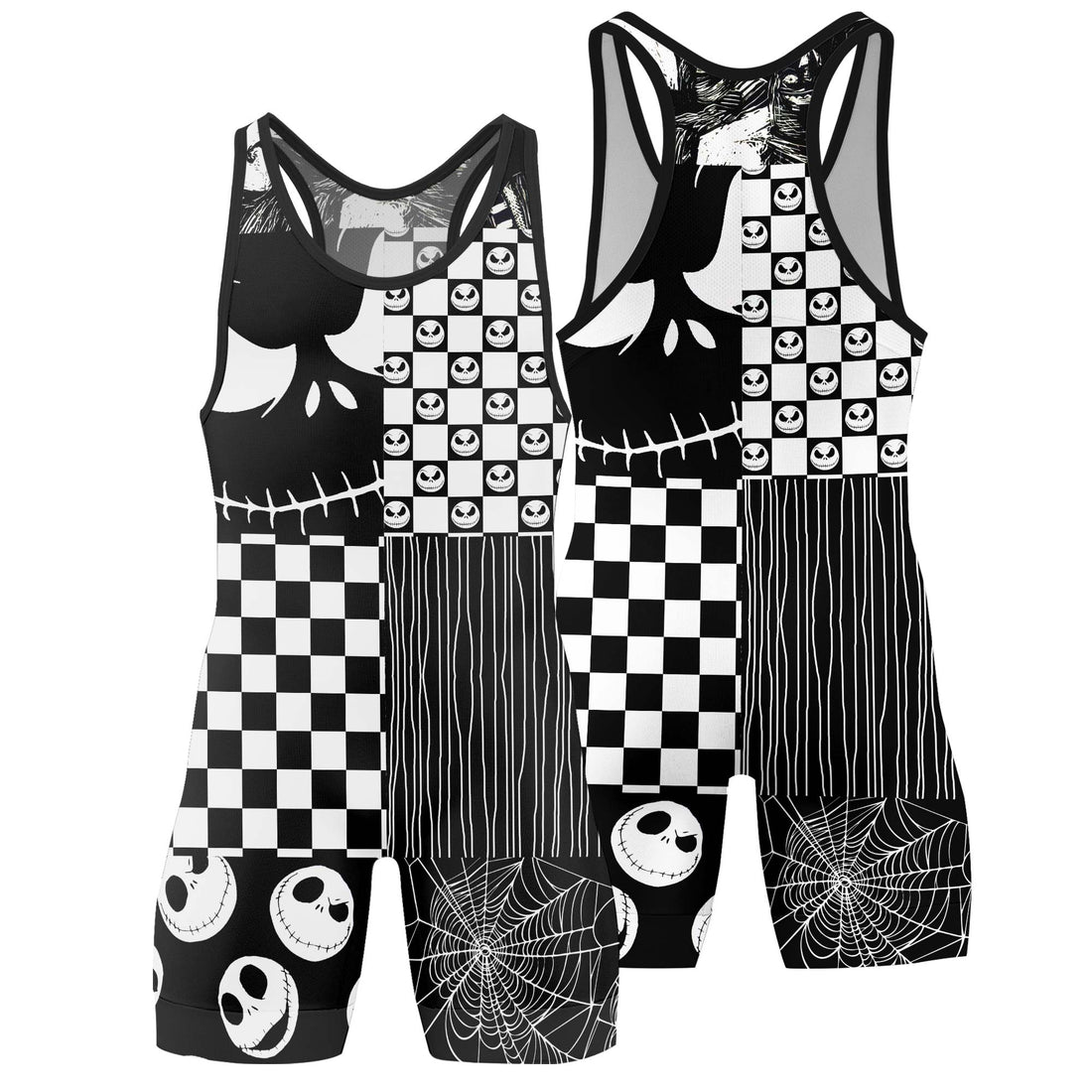 Nightmare Patchwork Wrestling Singlet