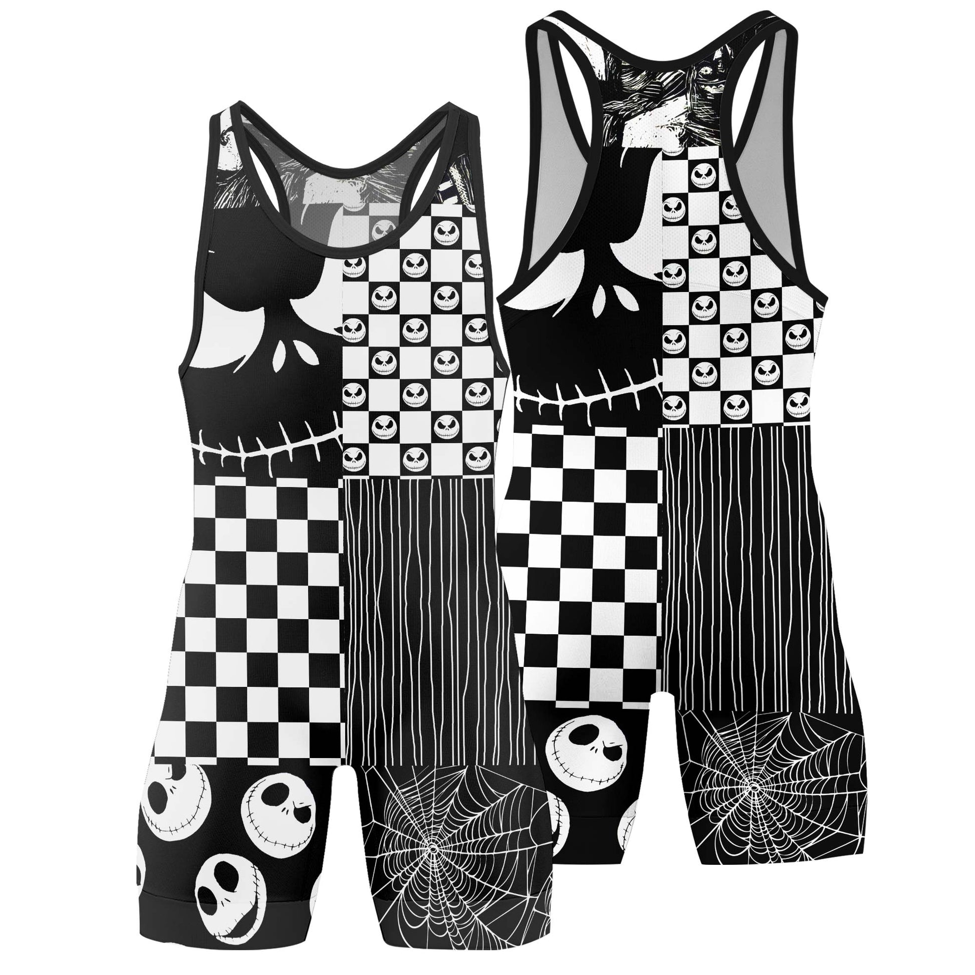 Nightmare Patchwork Wrestling Singlet