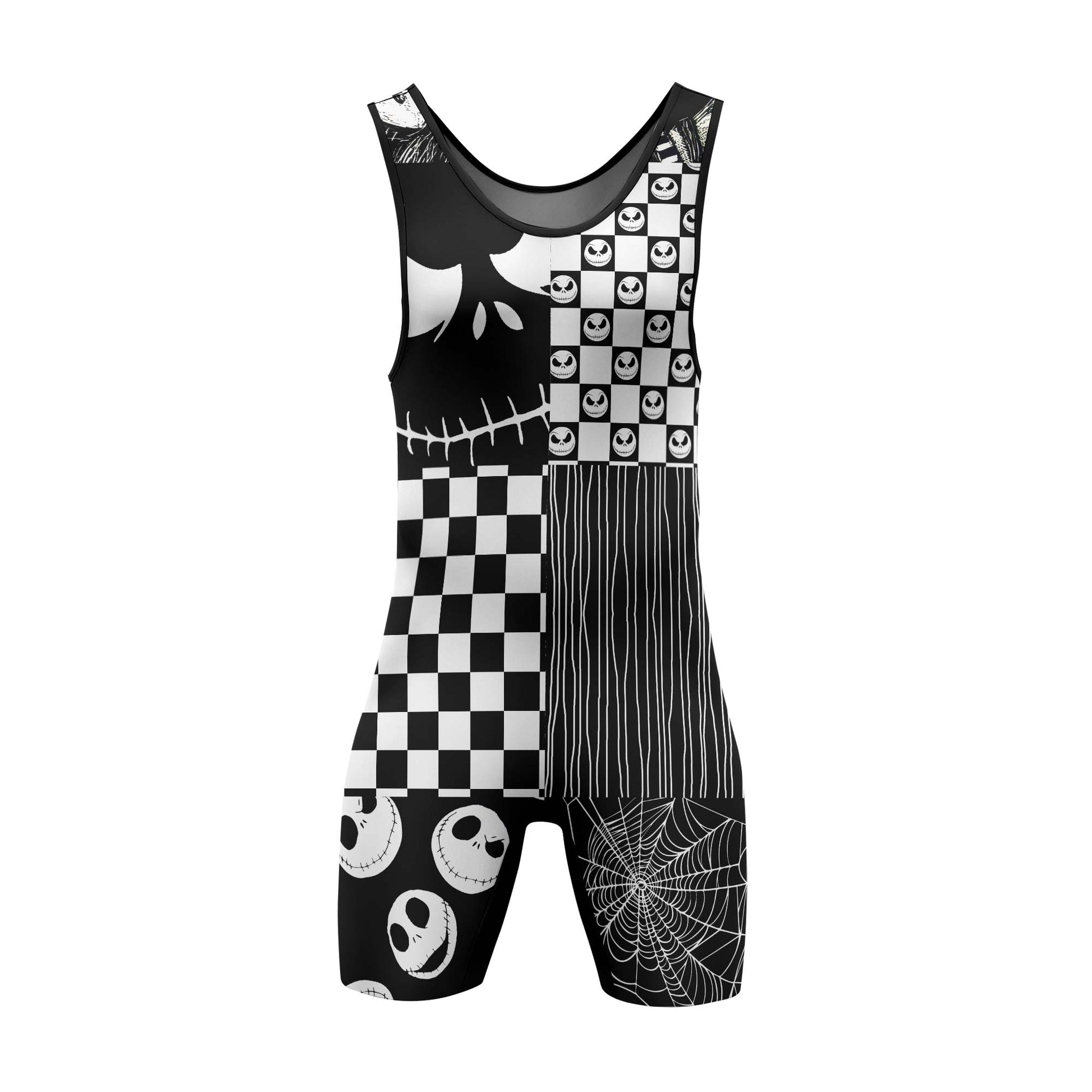Nightmare Patchwork Wrestling Singlet