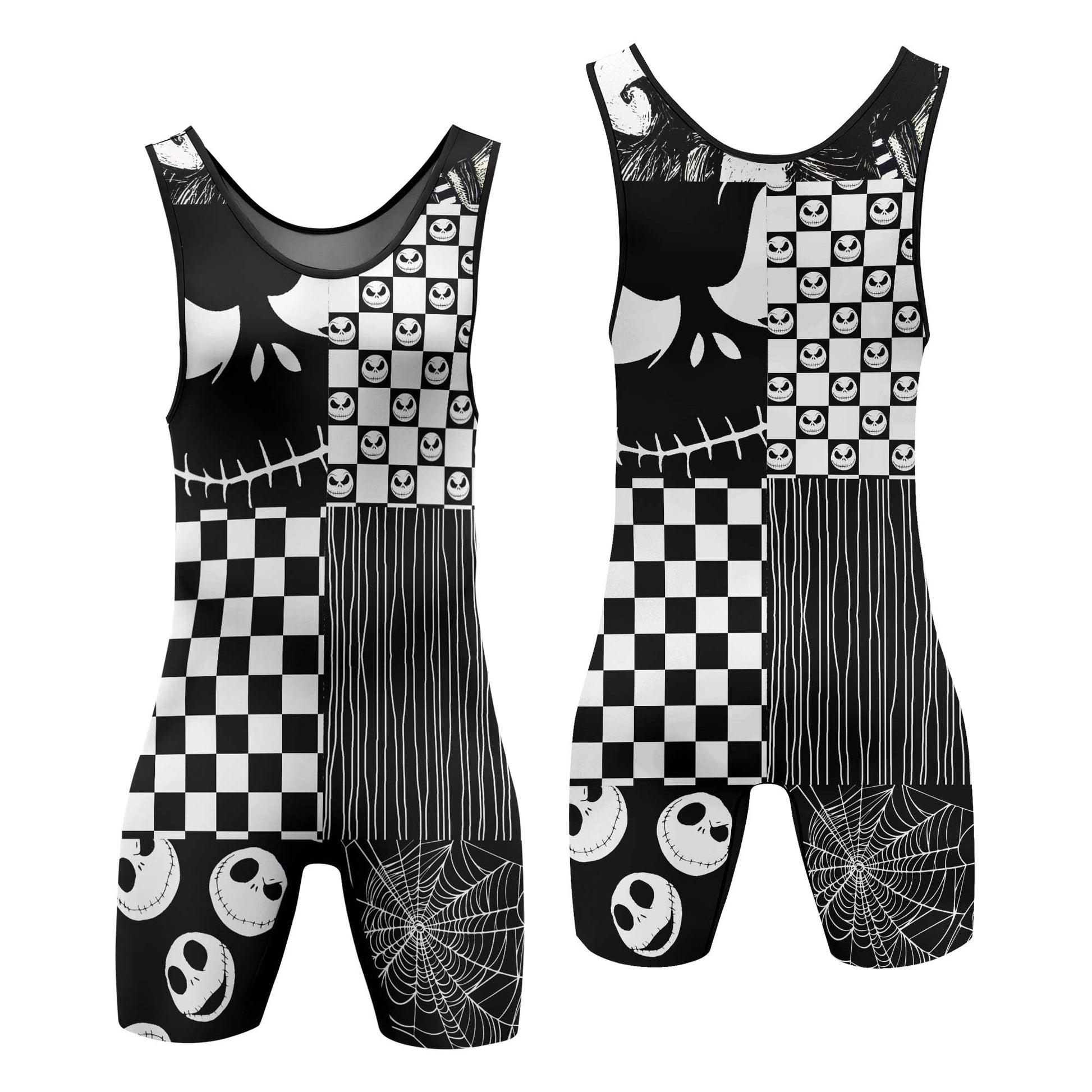 Nightmare Patchwork Wrestling Singlet