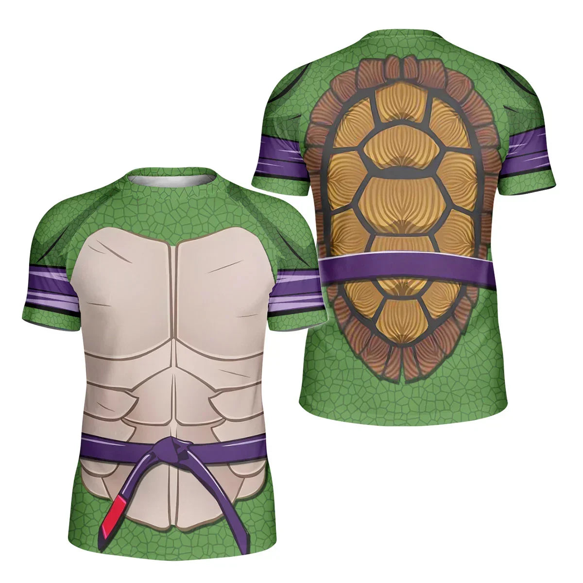 Ninja Turtle Donnie Cosplay Kids Rash Guard