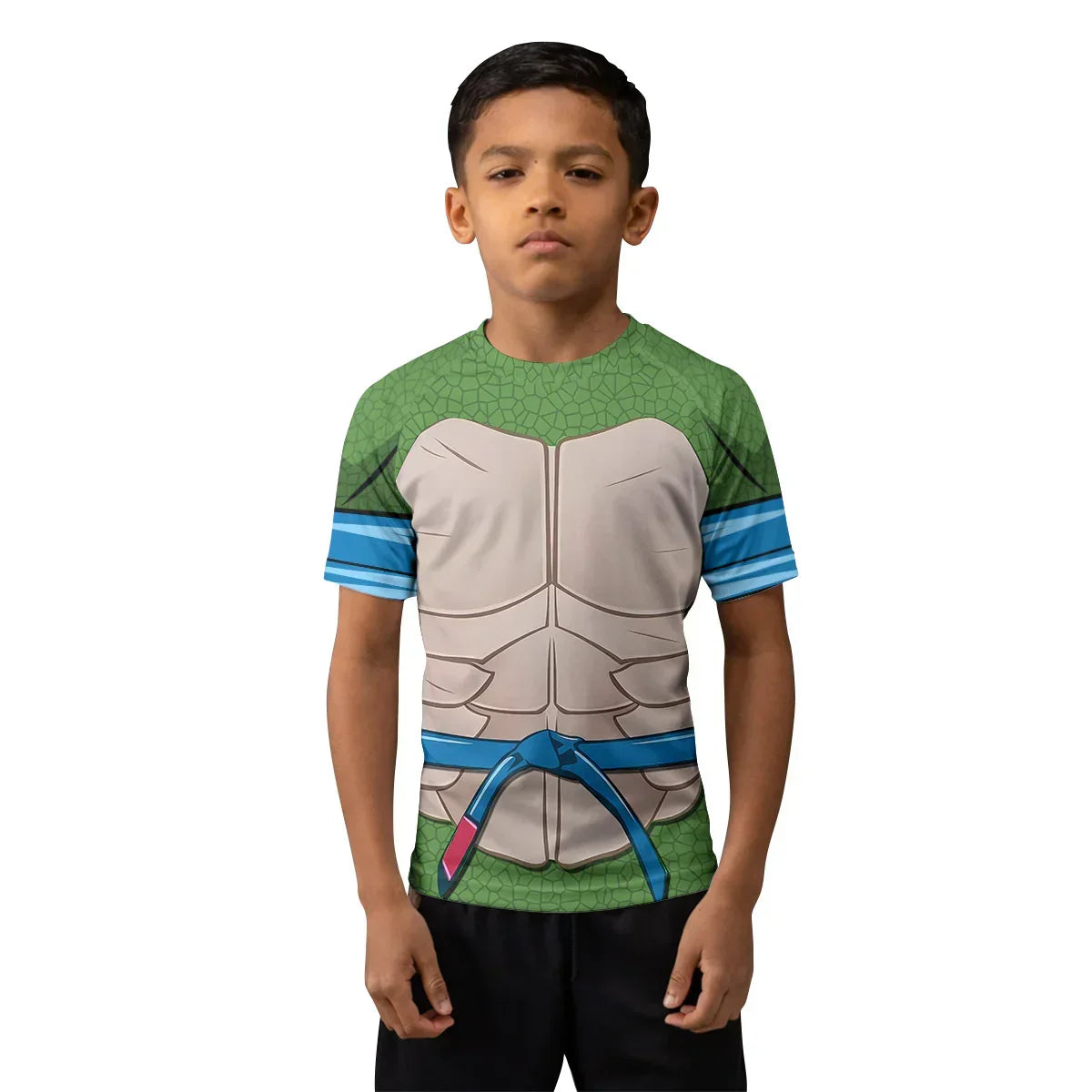 Ninja Turtle Leo Cosplay Kids Rash Guard