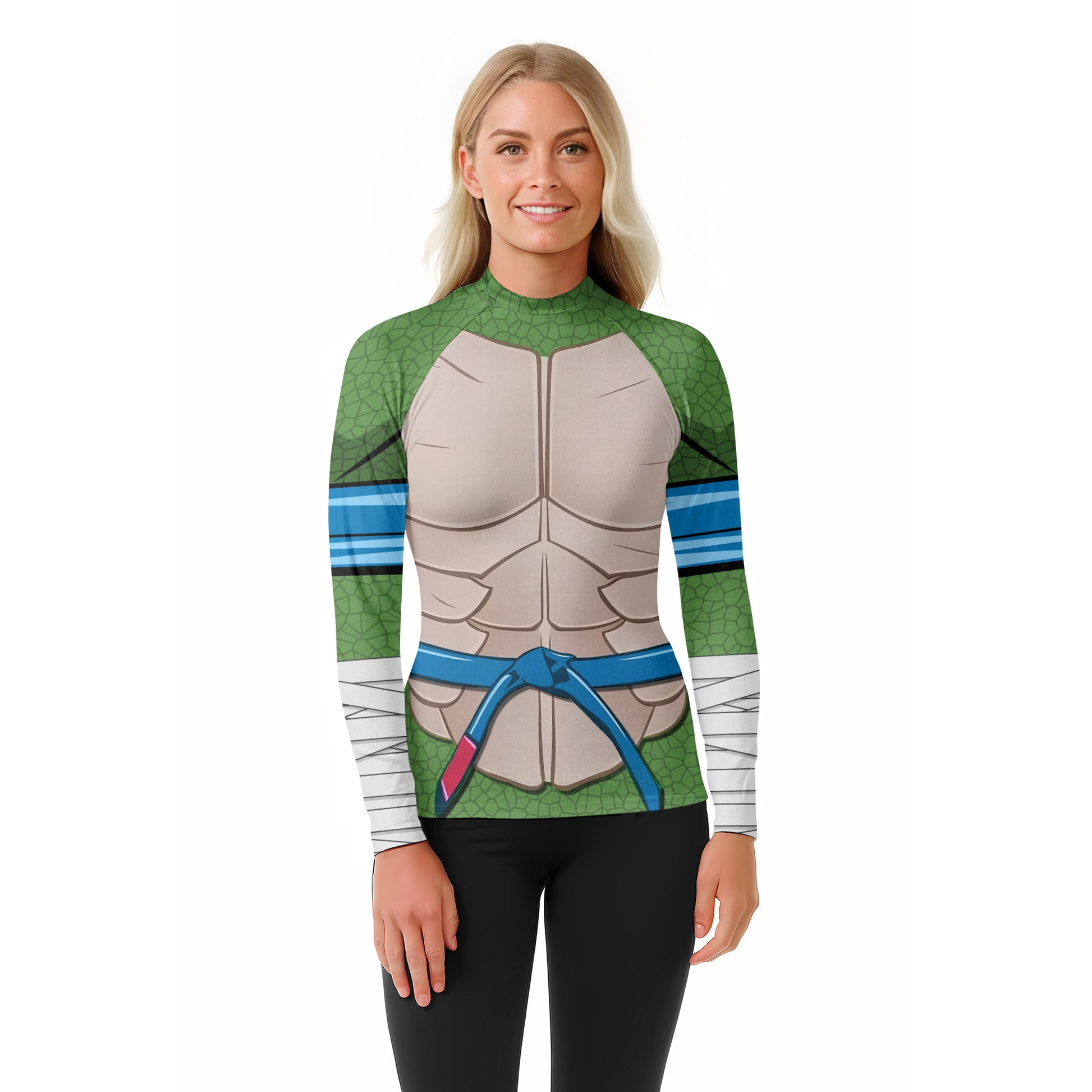 Ninja Turtle Leo Cosplay Rash Guard