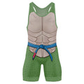 Ninja Turtle Leo Cosplay Wrestling Singlet