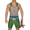 Ninja Turtle Leo Cosplay Wrestling Singlet