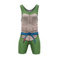 Ninja Turtle Leo Cosplay Wrestling Singlet