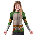 Ninja Turtle Mikey Cosplay Kids Rash Guard