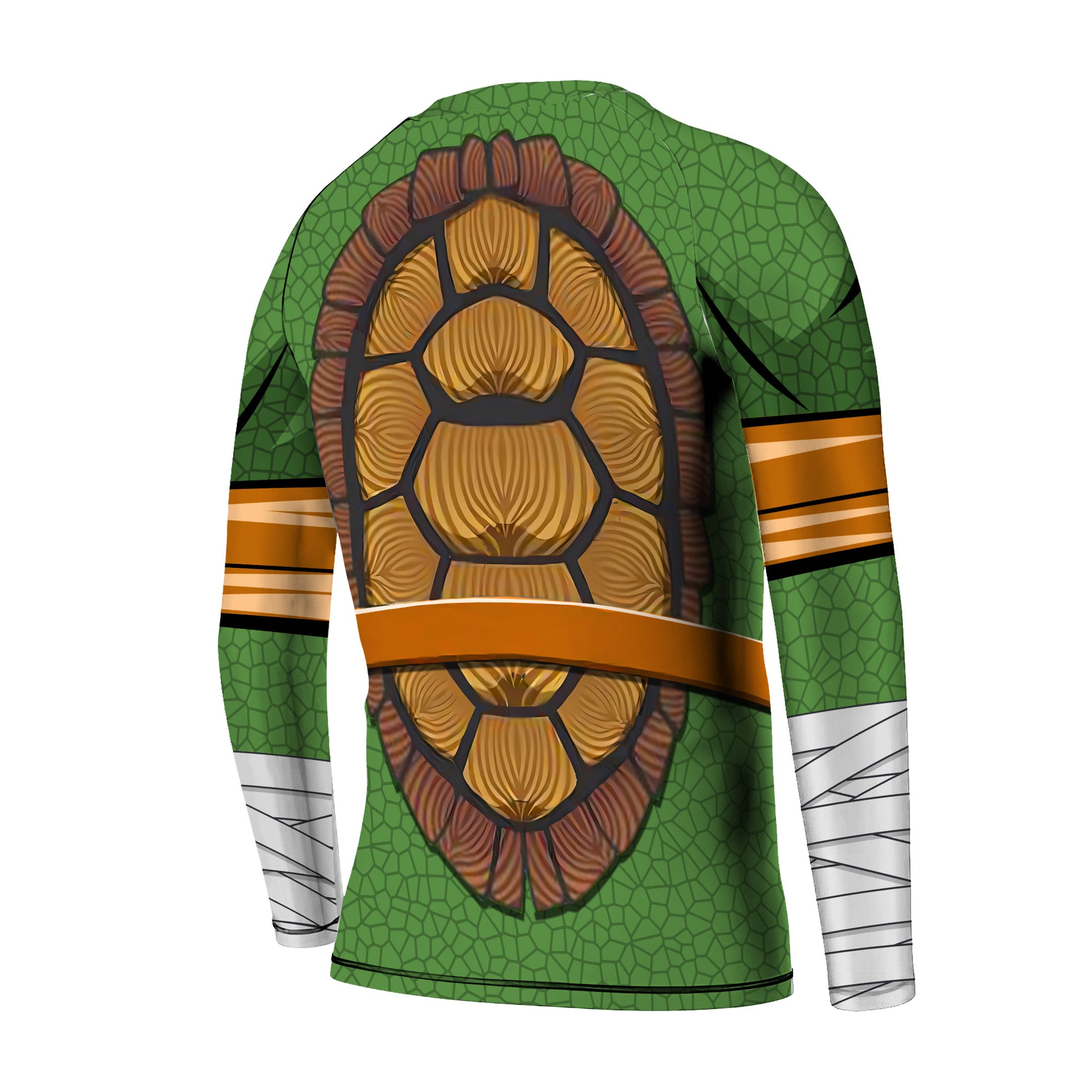 Ninja Turtle Mikey Cosplay Kids Rash Guard