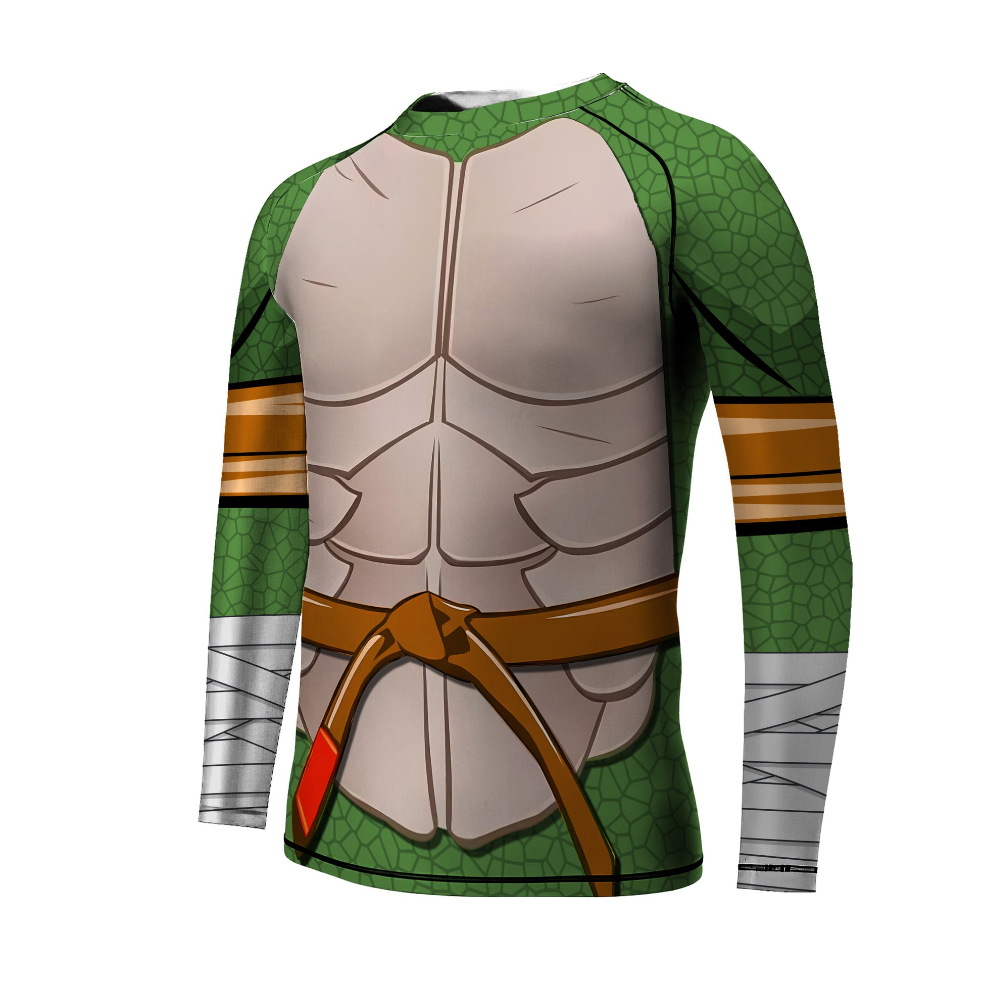 Ninja Turtle Mikey Cosplay Kids Rash Guard