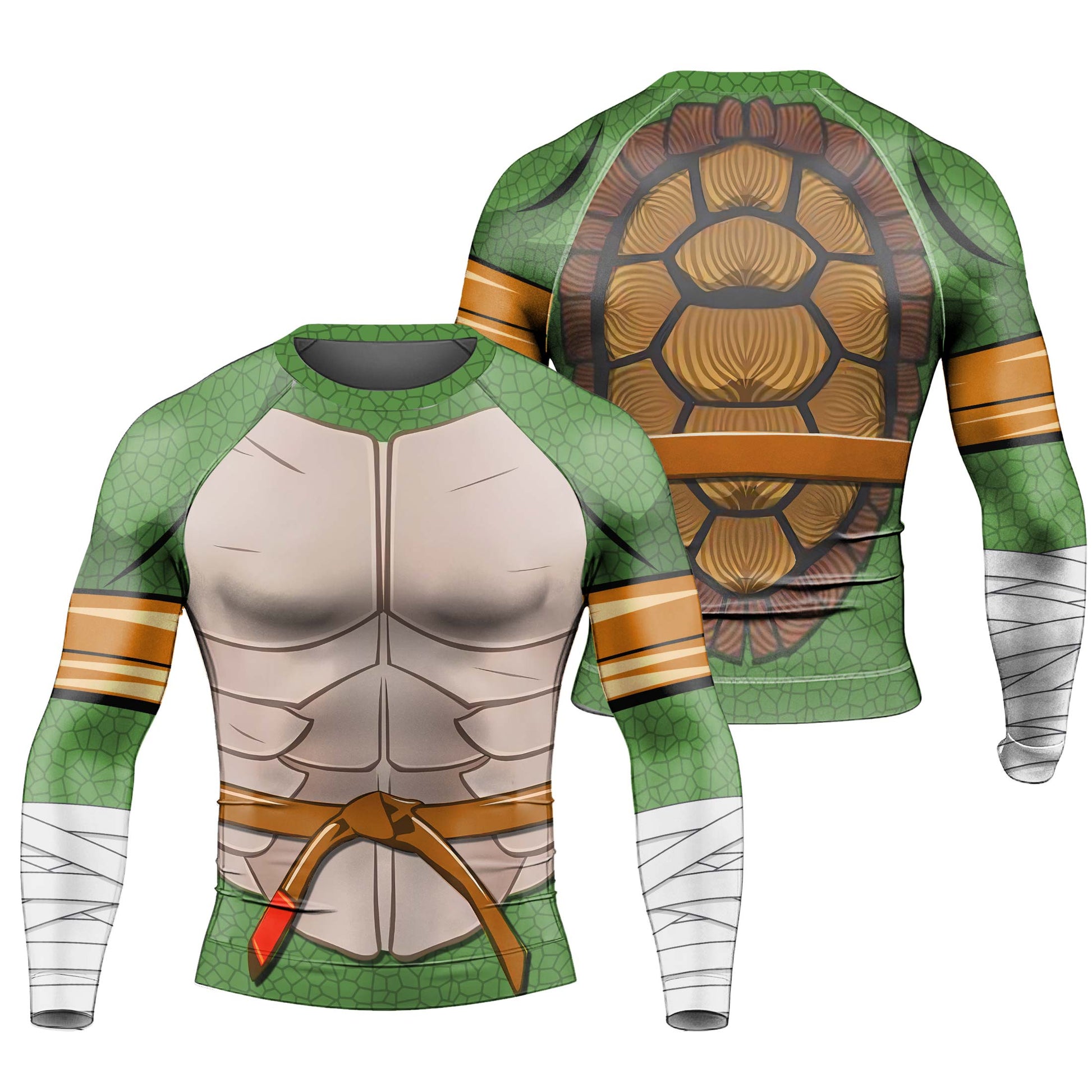 Ninja Turtle Mikey Cosplay Rash Guard