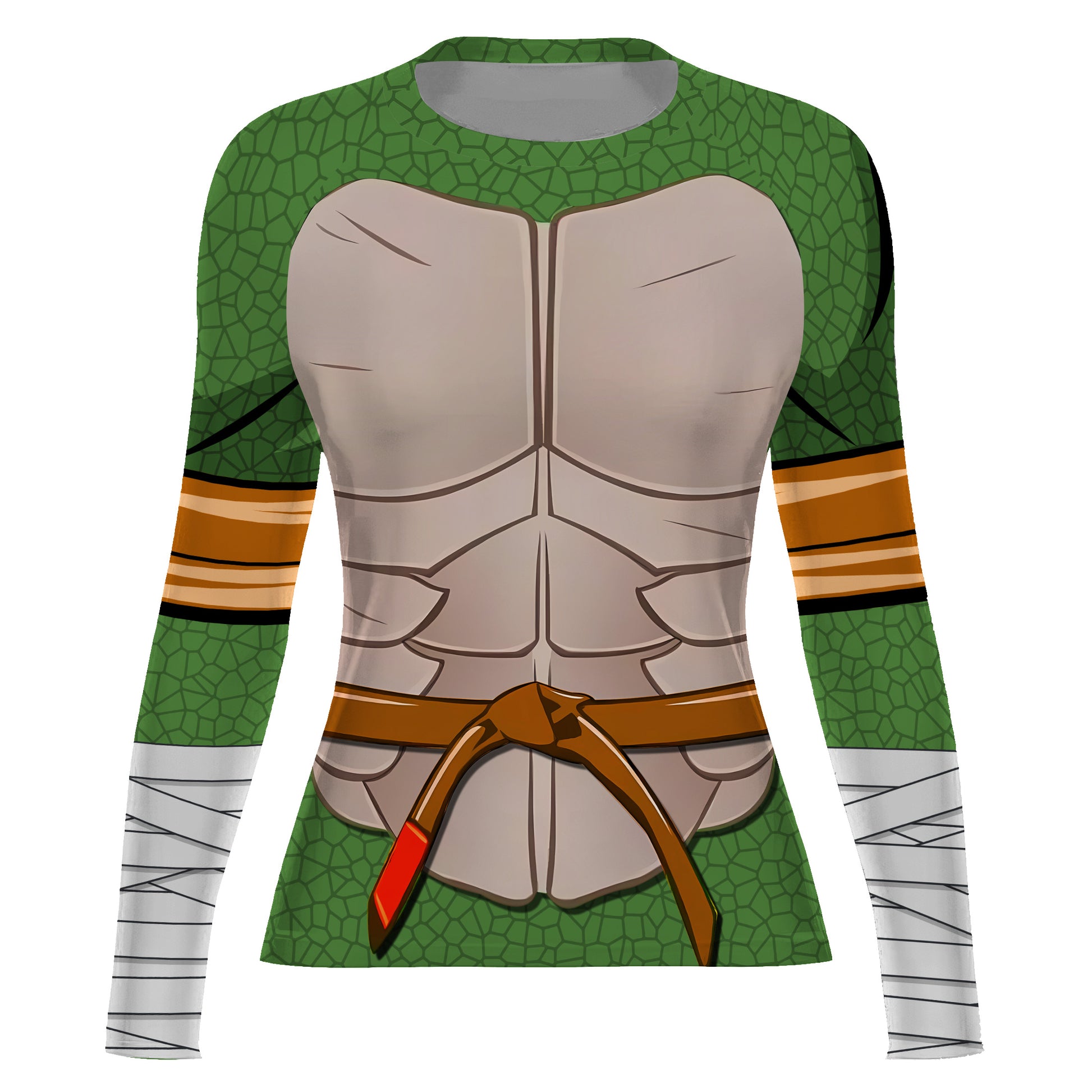 Ninja Turtle Mikey Cosplay Rash Guard