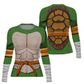 Ninja Turtle Mikey Cosplay Rash Guard