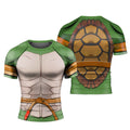 Ninja Turtle Mikey Cosplay Rash Guard